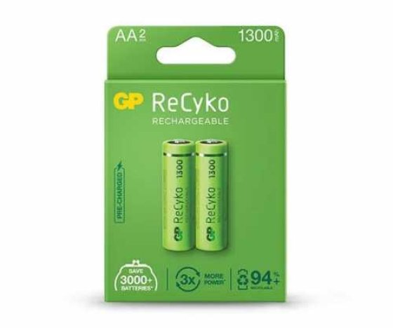 Acumulator R6 (AA) NiMH 1300mAh, 2 buc, GP ReCkyo